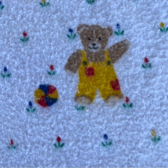 VTG Dundee 80s Teddy Bear Playground Flannel
Receiving Blanket Design Accents - Picture 9 of 14